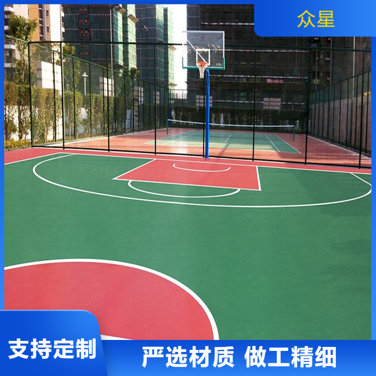 河池市EPDM颗粒篮球场硅PU - 厂家
